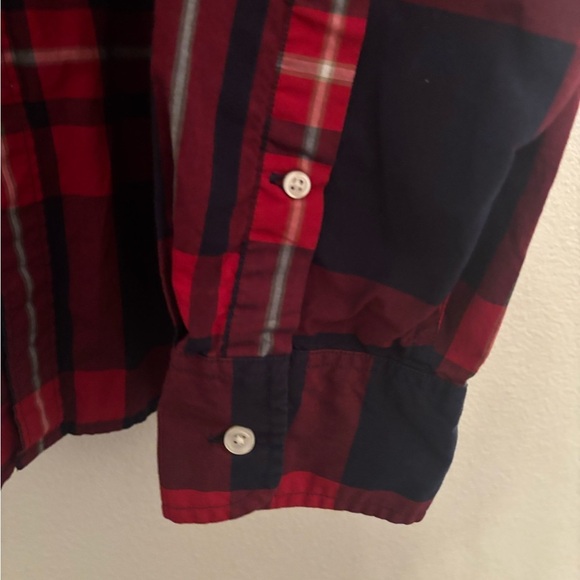 J.crew plaid cotton button up shirt XL - Picture 4 of 5